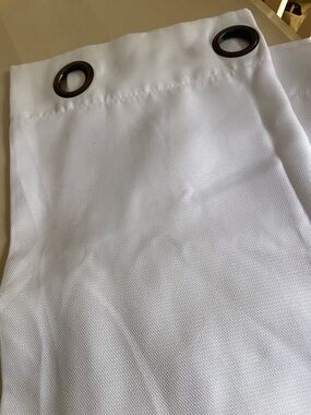 White Grommet Top Curtain Panel - Set of 4